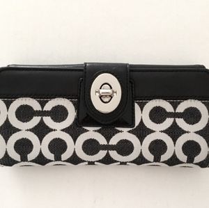 Coach Peyton Op Art Slim Envelope Wallet